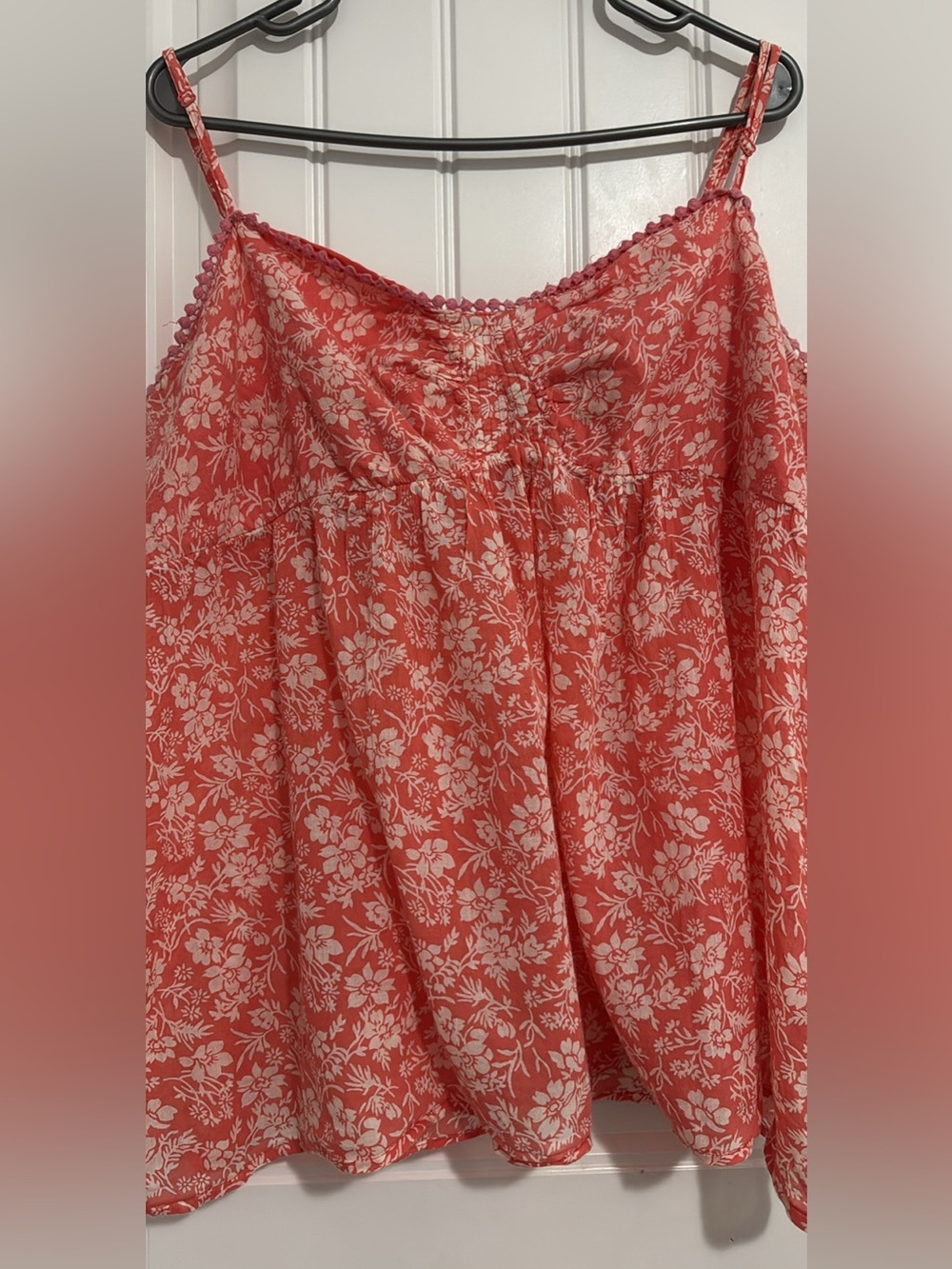 Old Navy Coral and White Floral Sundress